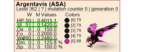 Ark ASA Xbox/PC/PS PVE Playboy Argentavis Pair 362 2480 Weight FULL GROWN Argy