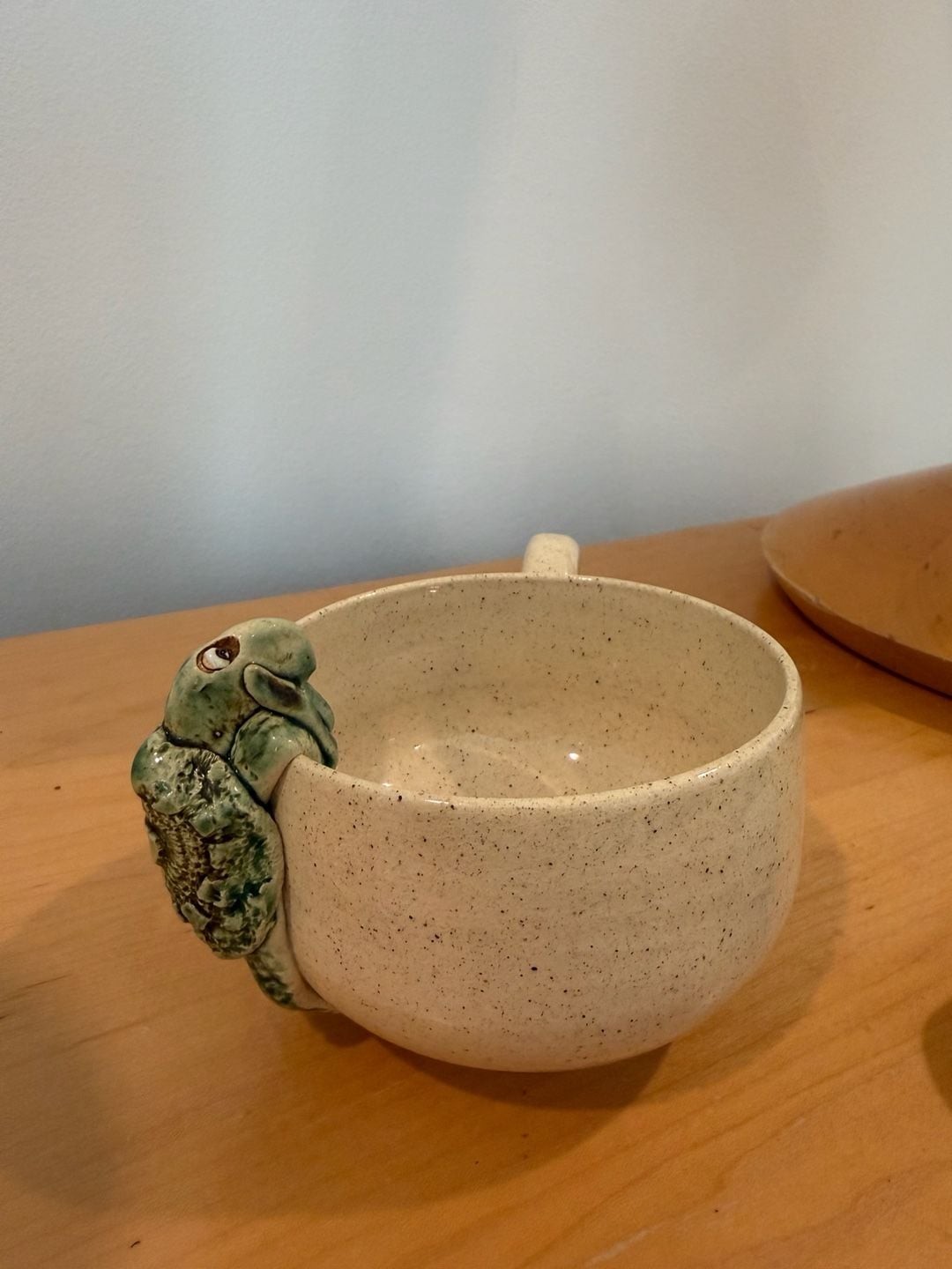 90s Quirky Vintage Lawson Studio Art Pottery Mug Signed 1991 Creature Handle