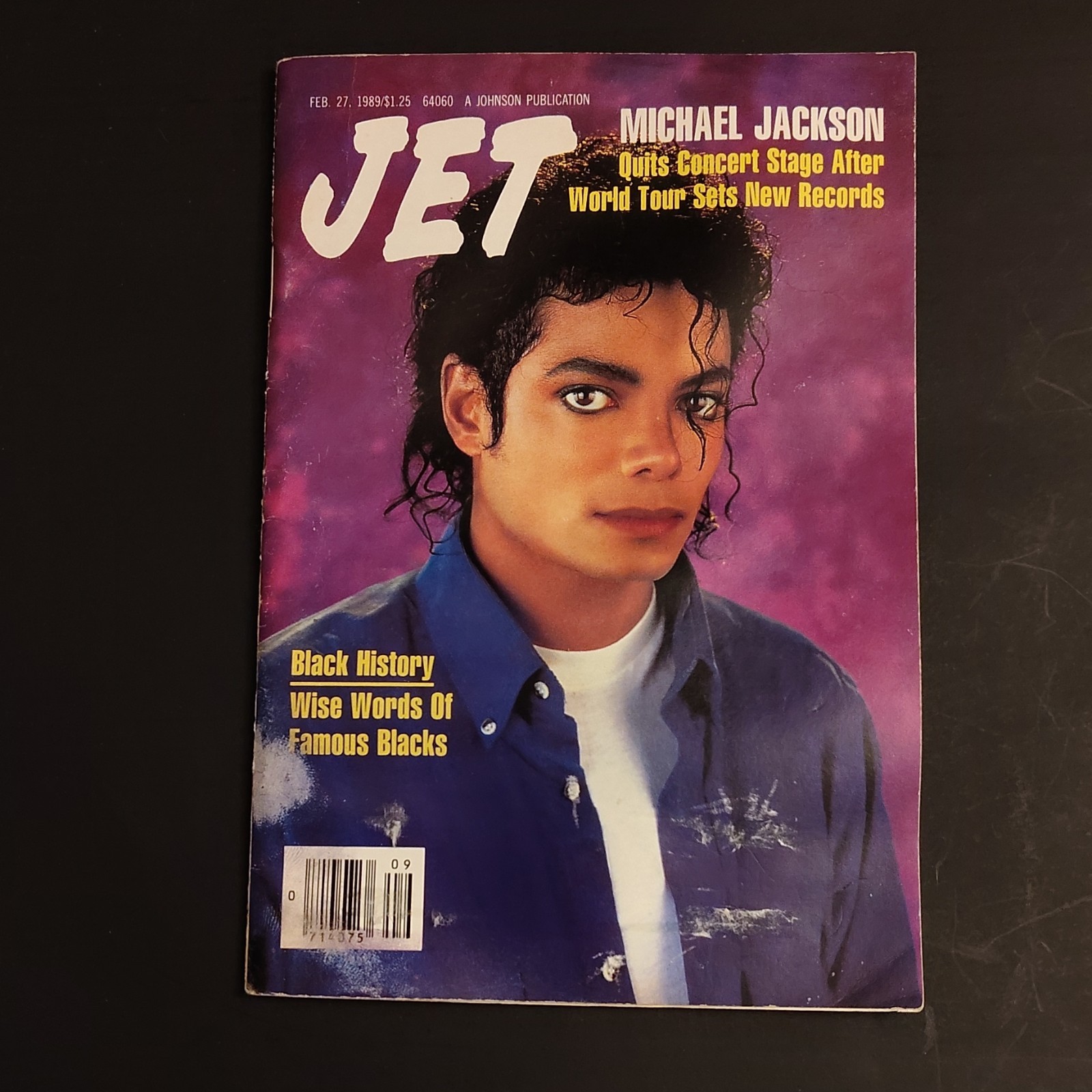 Jet Magazine February 27 1989 Vol 76 No 21 Michael Jackson Illustrated