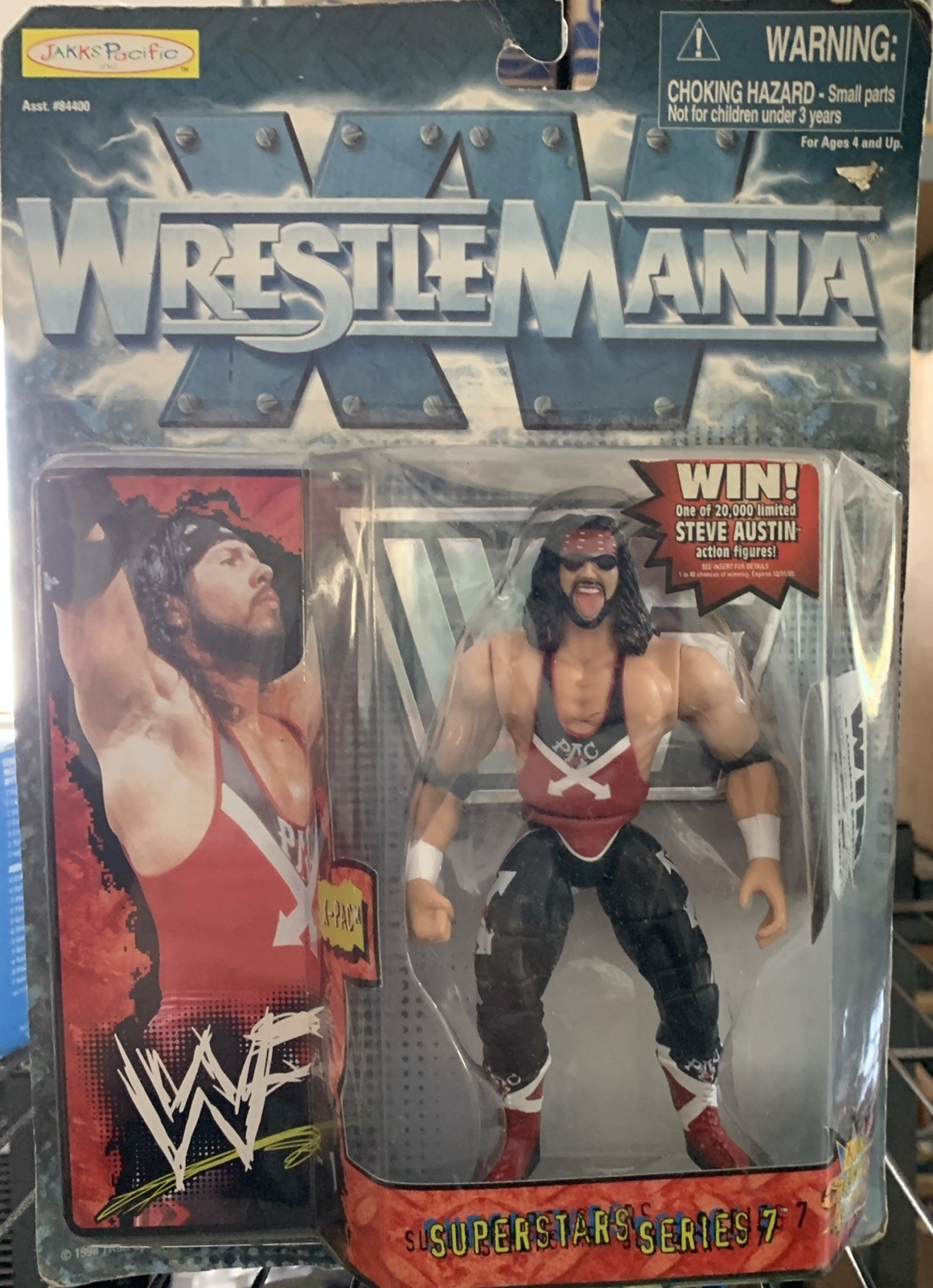WWF X-Pac WrestleMania XV Superstar Series 7 1998 WWE Jakks XPac (Shelf Wear)