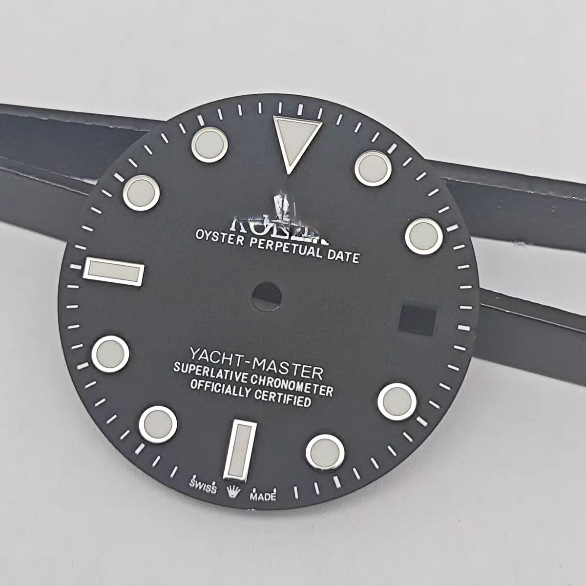 28.5mm Watch Dial Luminous for R Yacht‑Master 40mm 2813 8215 Movement DIY Part