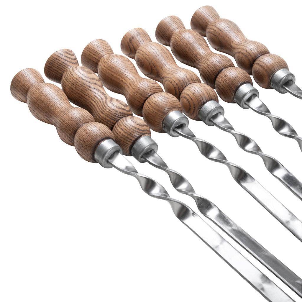Kebab Skewers Shashlik Shampur BBQ Mangal Grill Russian 6pcs BBQ Sticks Premium