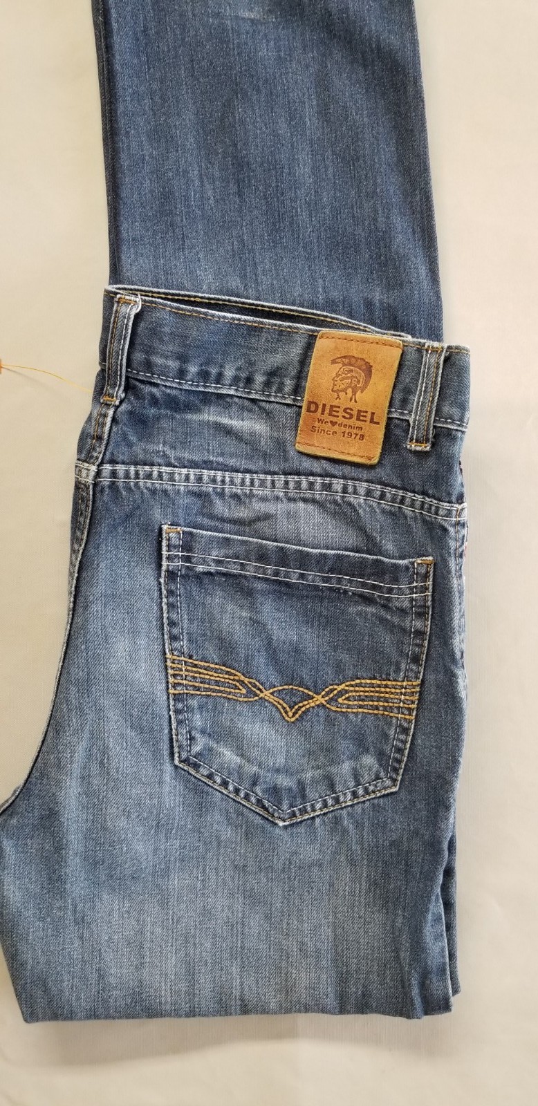 DIESEL Men Slim Fit Handcrafted Turkish 100% Cotton Denim Jean - 34x32 Blue