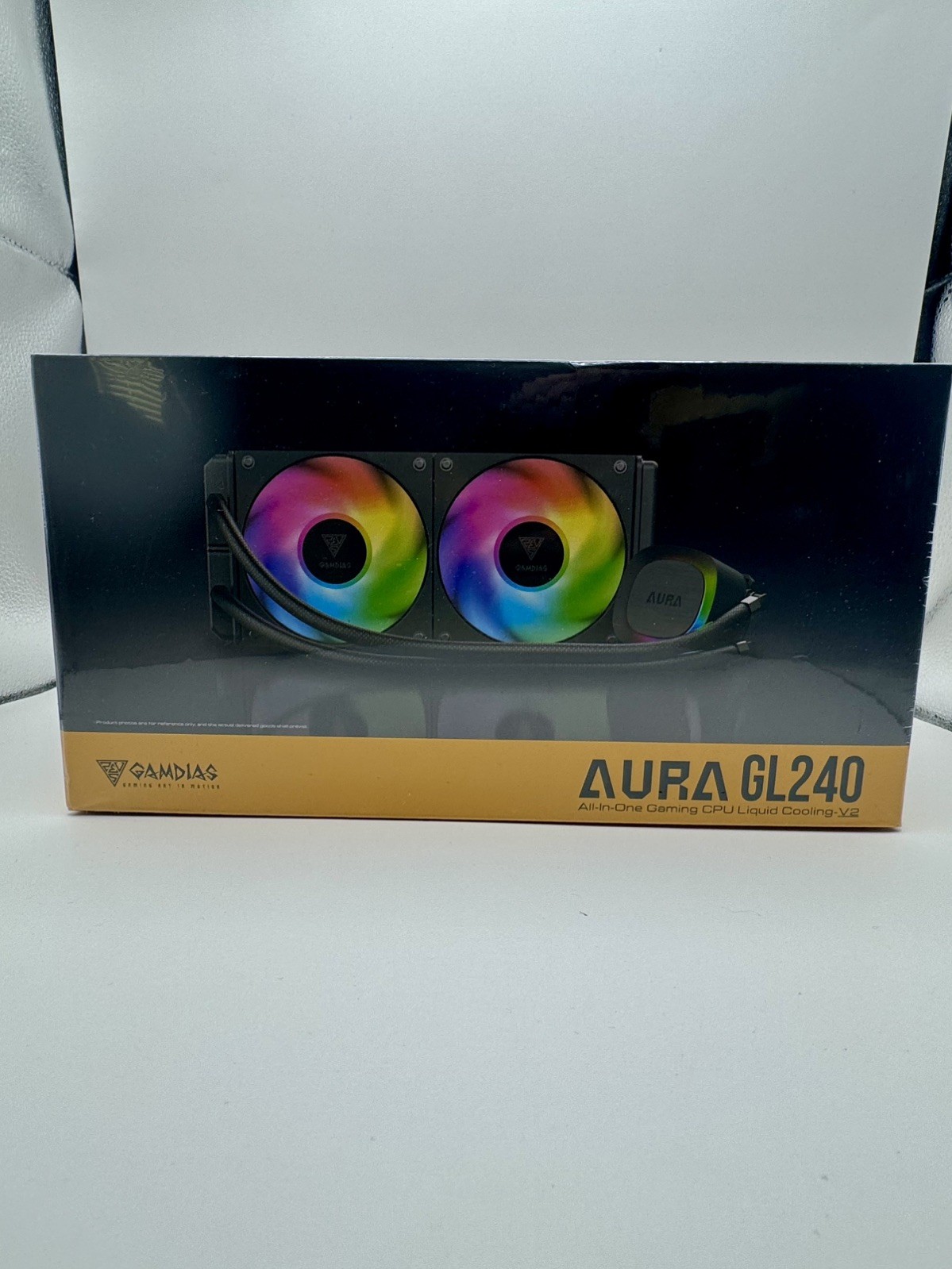 GAMDIAS AURA GL240 V2 AIO 240mm Liquid CPU Cooler ARGB - Brand New GAMDIAS AURA GL240 V2 AIO 240mm Liquid CPU Cooler ARGB - Brand New