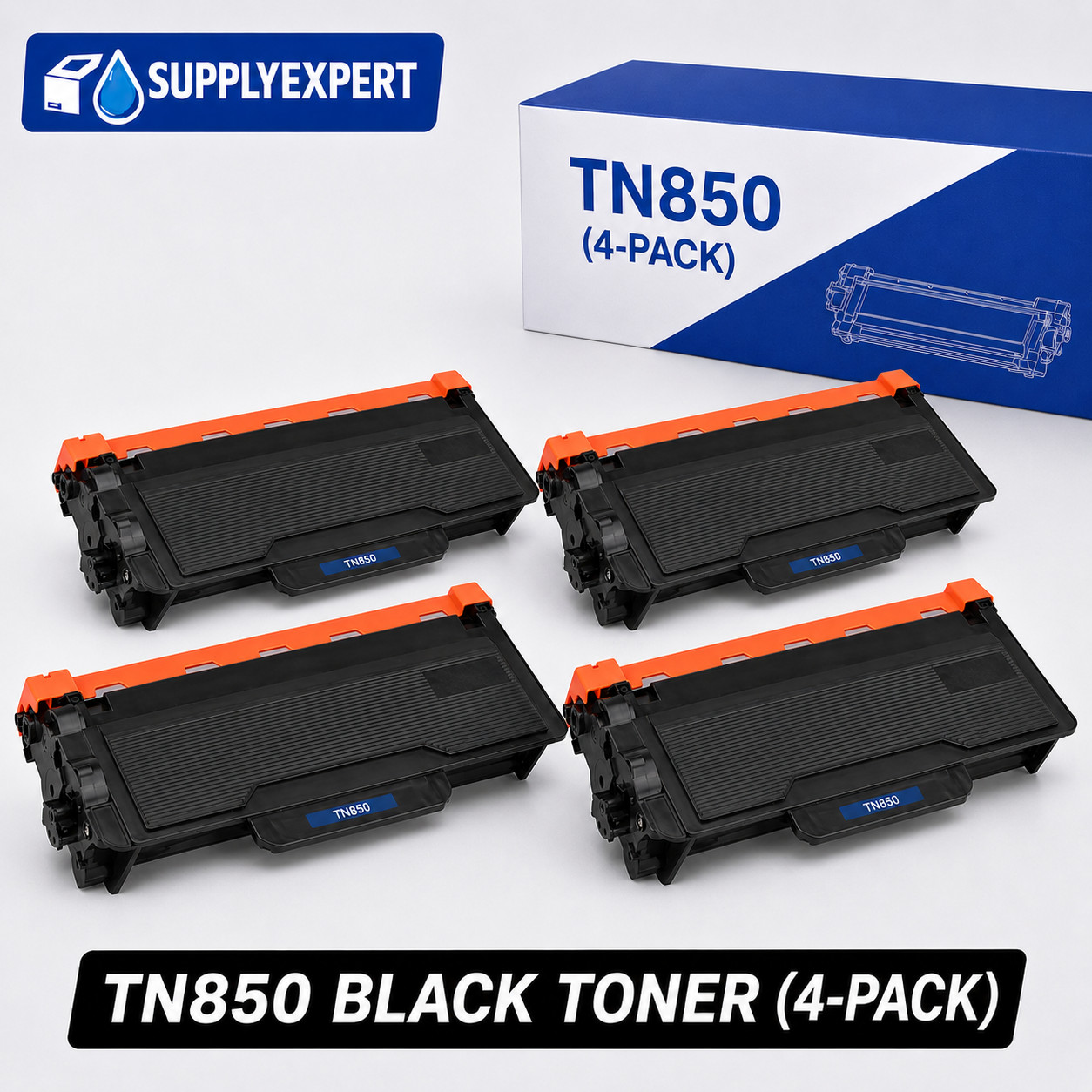 4PK TN850 TN820 High Yield Toner For Brother MFC-L5850DW HL-L6400DW HL-L6400DWT