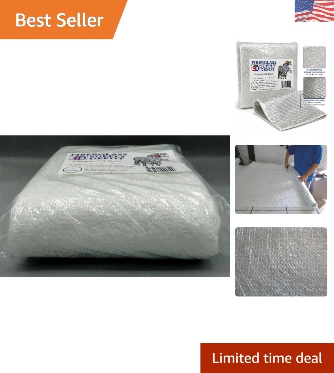 Versatile 1708 Biaxial Fiberglass - 50\