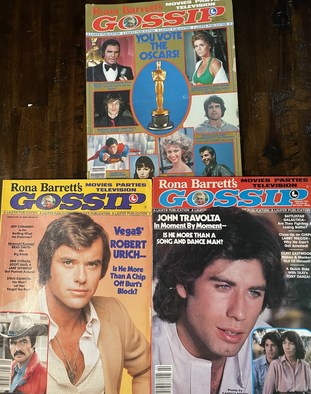 Rona Barrett's Gossip, Preview, Hollywood magazines 1979-80 - Lot of 9 Rona Barrett's Gossip, Preview, Hollywood magazines 1979-80 - Lot of 9