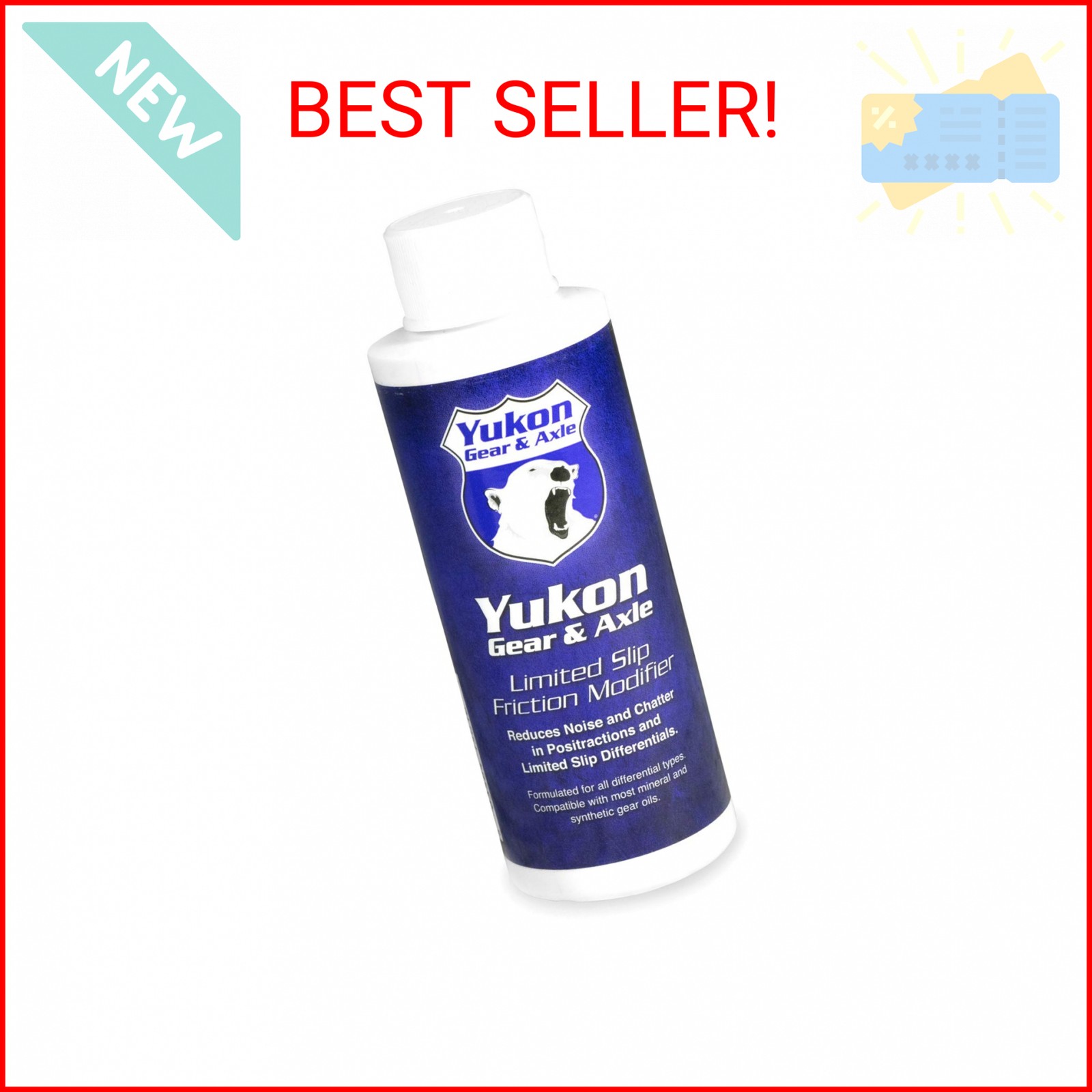 Yukon Friction Modifier Additive for Limited Slip/Posi - 4 Ounce Bottle