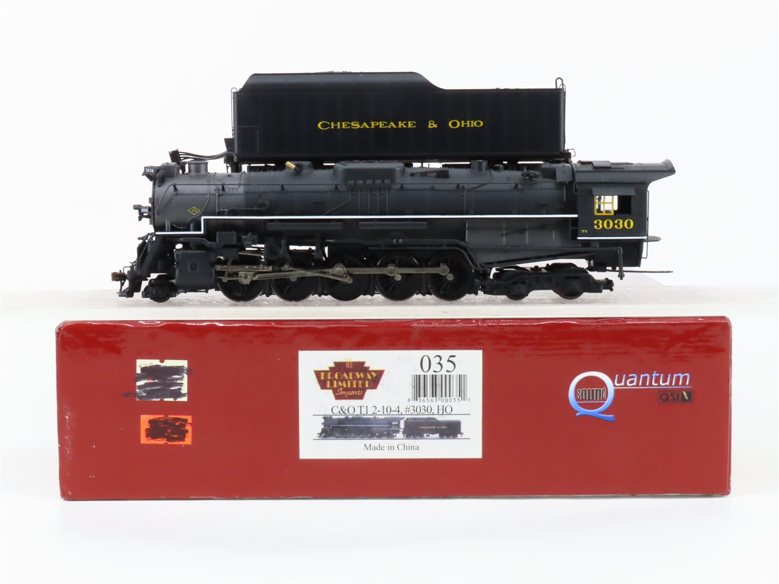 HO Scale Broadway Limited BLI 035 C&O 2-10-4 T1 Steam #3030 w/ DCC & Sound