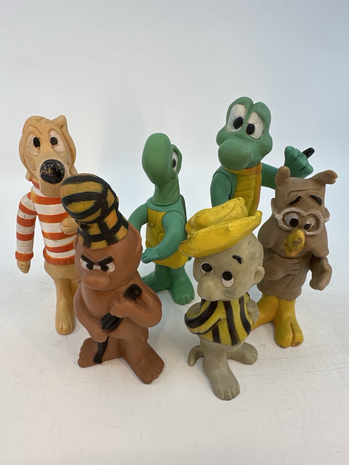 Vintage 1969 Pogo Figures Lot 6 Walt Kelly Japan Comic Characters Set (J-Kan)
