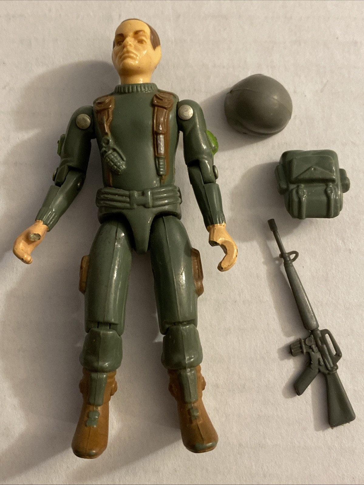 GI Joe Grunt Complete 1982  Straight Arm ARAH Hasbro Damaged Thumbs