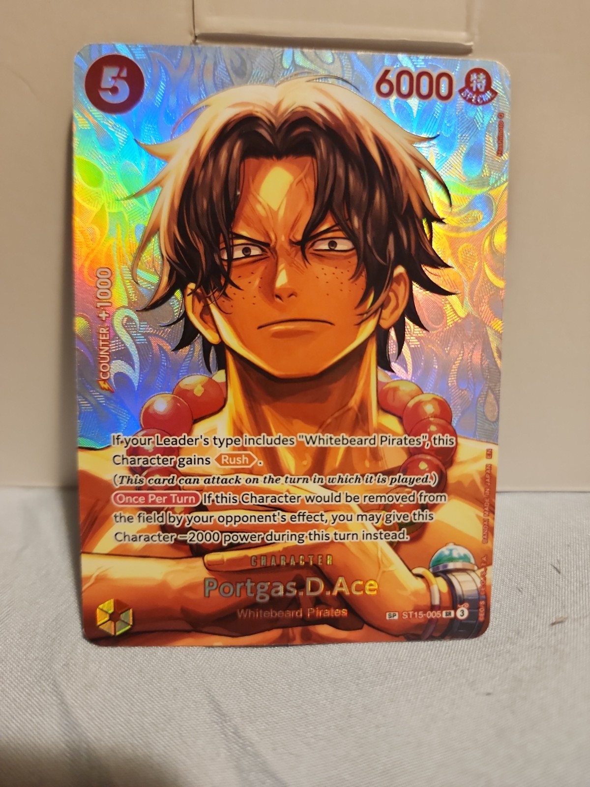 Portgas.D.Ace (SP) ST15-005 English The Time of Battle - One Piece Card - NM