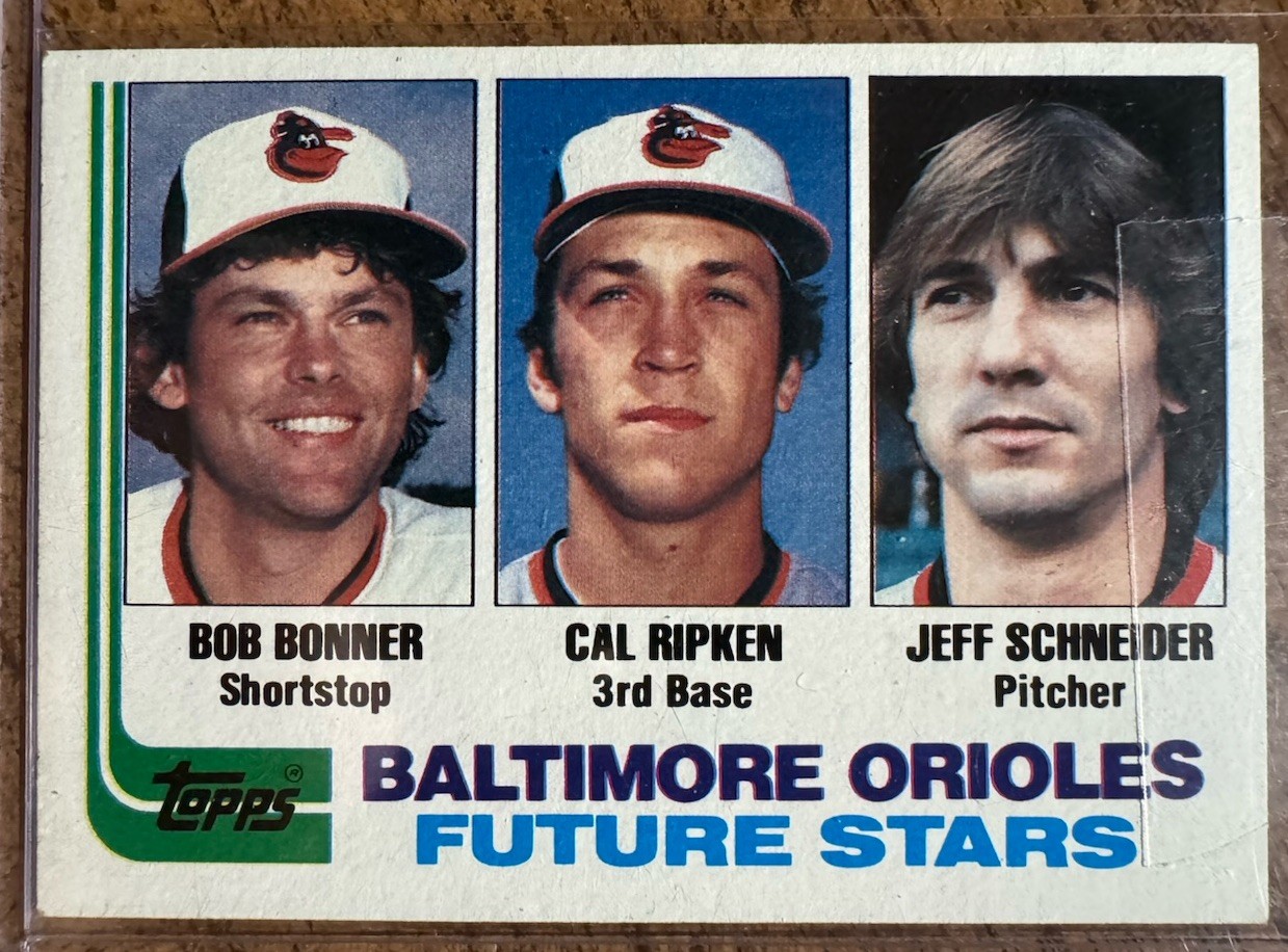1982 Topps - Future Stars Cal Ripken, Schneider, Bobby #21 (RC) Baltimore Oriole