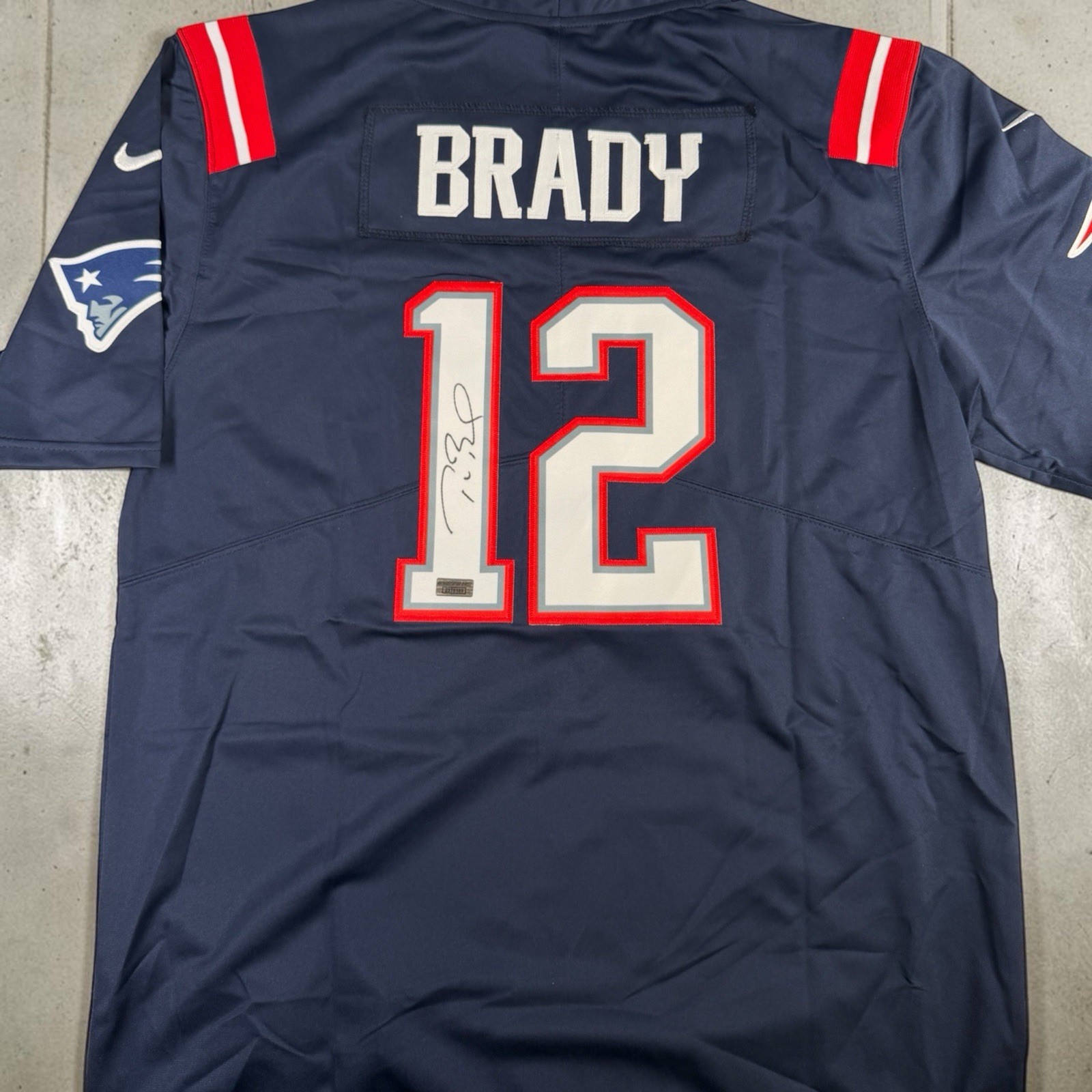 Tom Brady Signed Jersey #12 New England Patriots Football Autograph w/ COA
