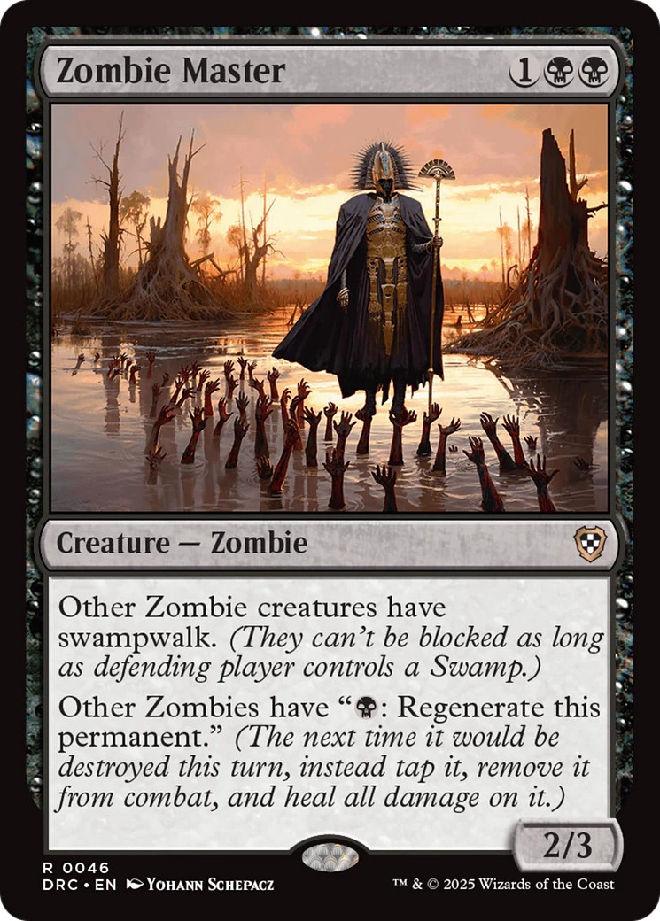 MTG Zombie Master [Aetherdrift Commander] Near Mint Magic