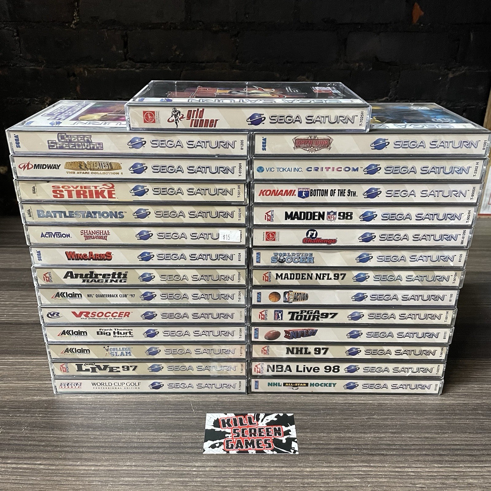 Lot of27 Sega Saturn Game Lot -Soviet Strike+Criticom+Grid Runner+Battlestations