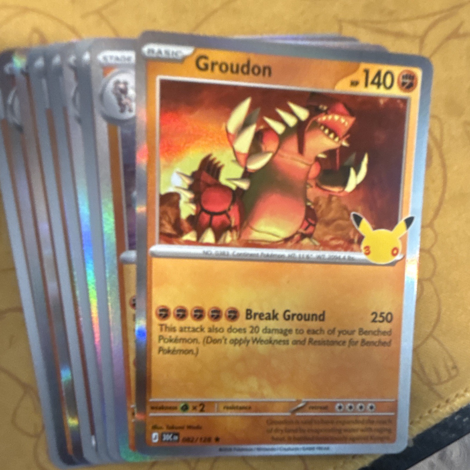 Pokemon TCG Groudon HP140 Holo Classic Collection 17/17 Celebrations EN 2021 Pokemon TCG Groudon HP140 Holo Classic Collection 17/17 Celebrations EN 2021