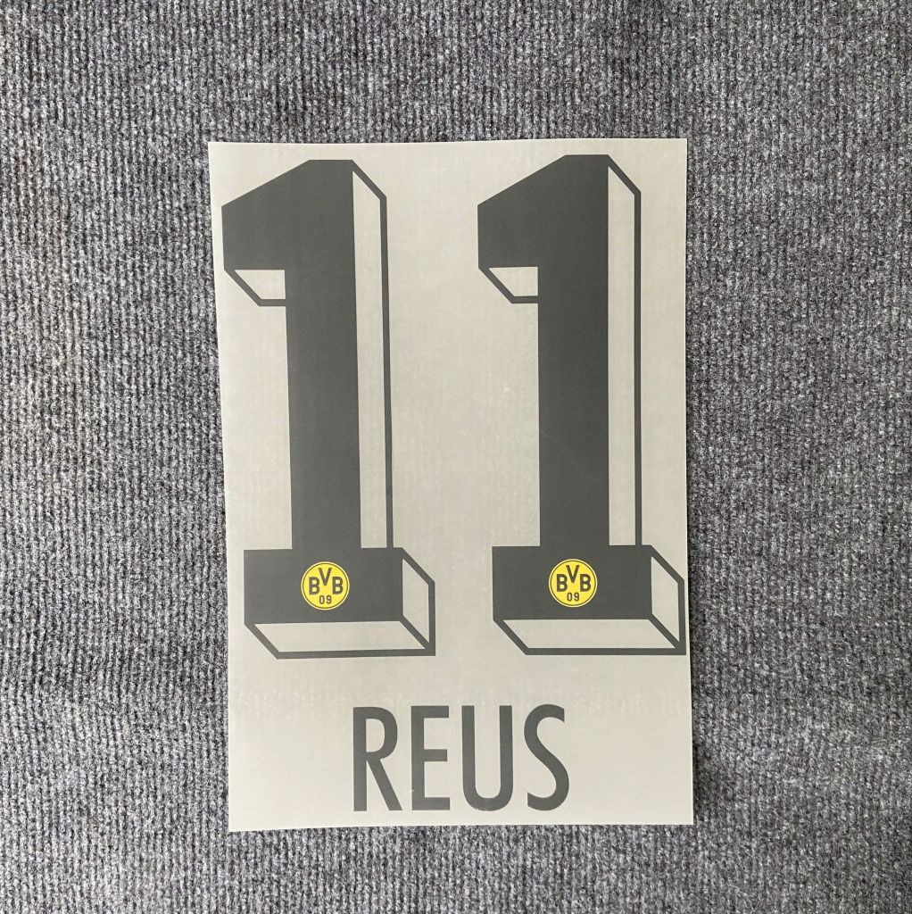 Reus 11 Dortmund Home Player Size Nameset ID Print Football Jersey