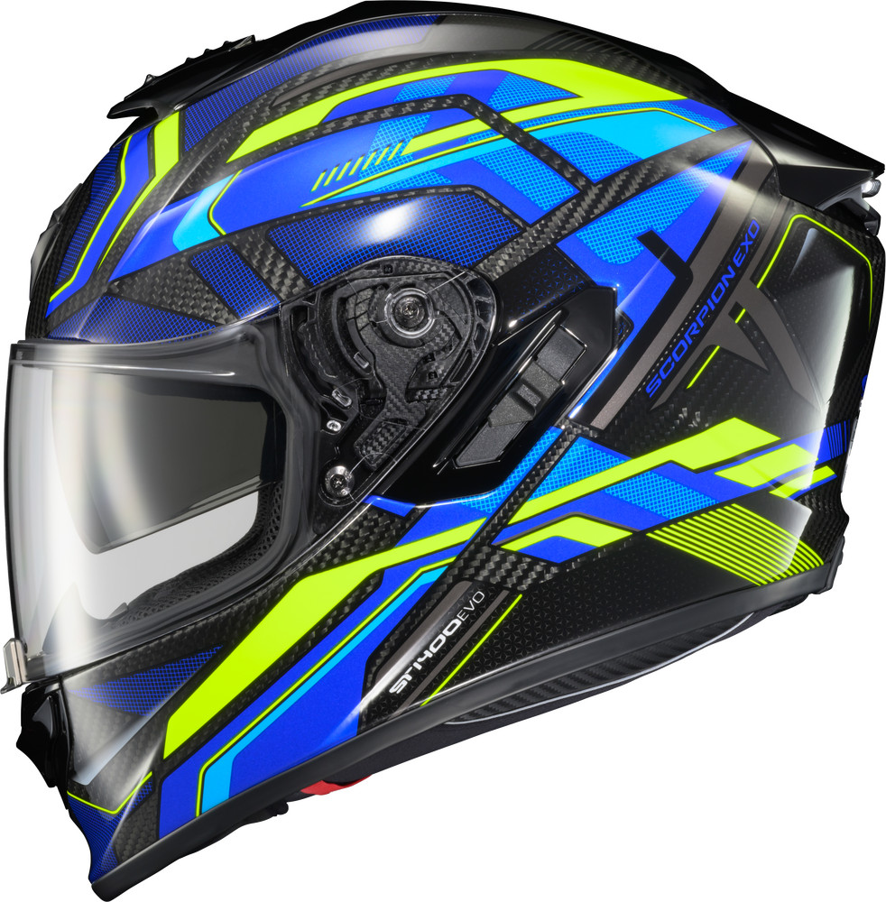 Scorpion EXO ST-1400 EVO Carbon Fiber Full Face Motorcycle Helmet Blue Medium Scorpion EXO ST-1400 EVO Carbon Fiber Full Face Motorcycle Helmet Blue Medium