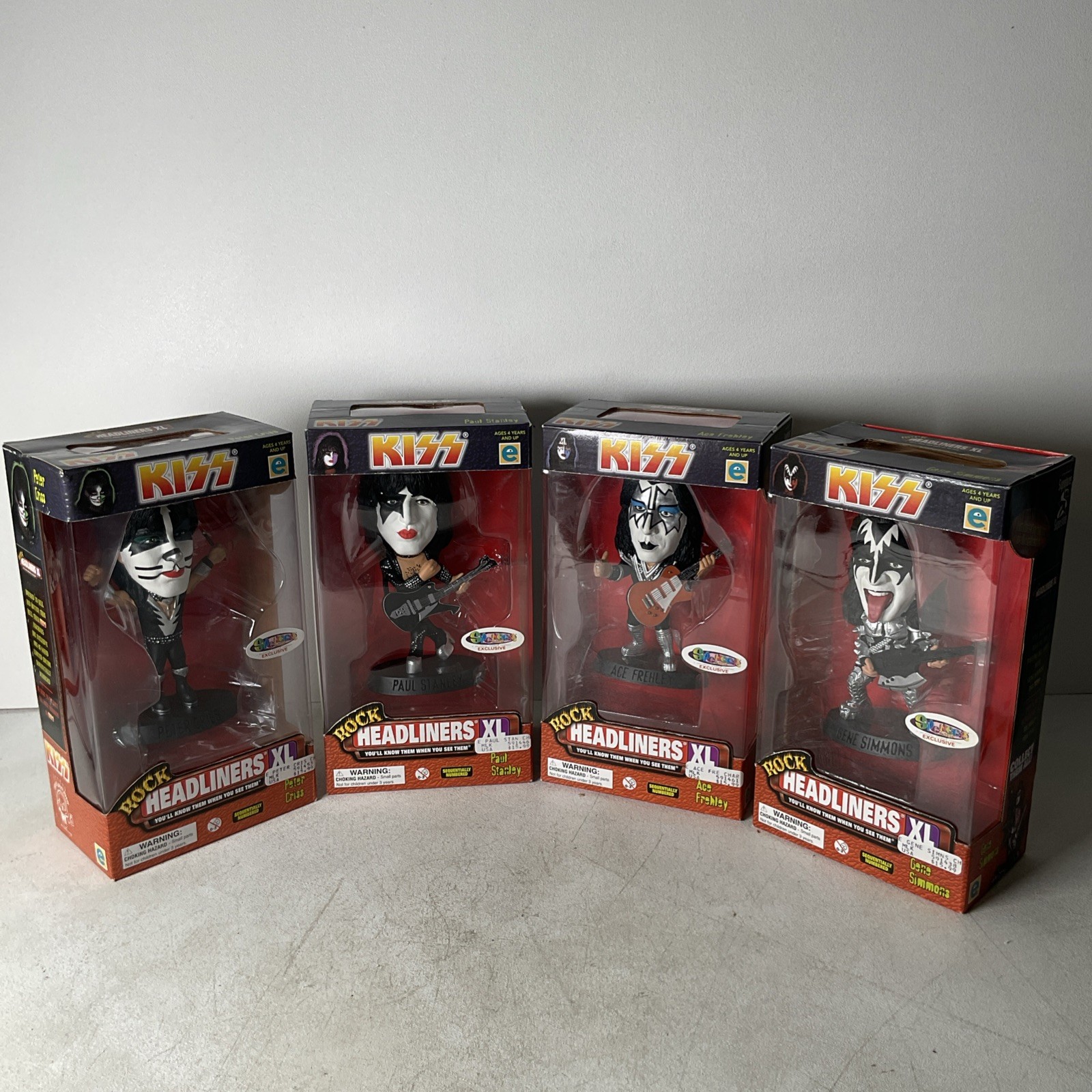  1999 KISS Rock Headliners XL limited edition figurines (Complete Set)