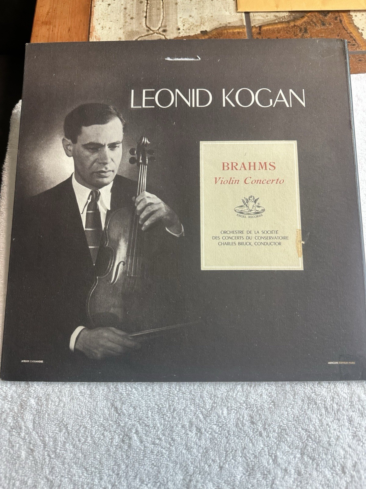 Leonid Kogan Brahms Violin Concerto 33CX First Press Vinyl LP