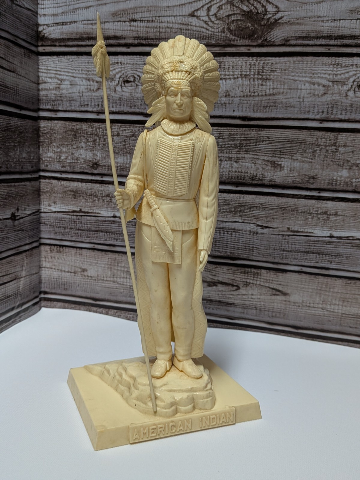 Vintage Aurora Native American Figure Built Plastic Model 1956 Vintage Aurora Native American Figure Built Plastic Model 1956