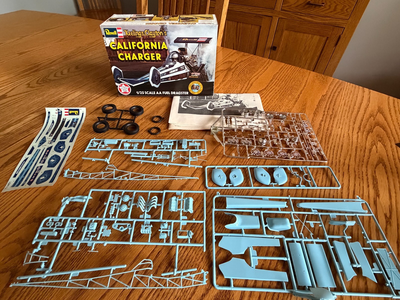 VTG Rare Revell Keeling & Clayton\'s California Charger Dragster, Awesome UNBUILT