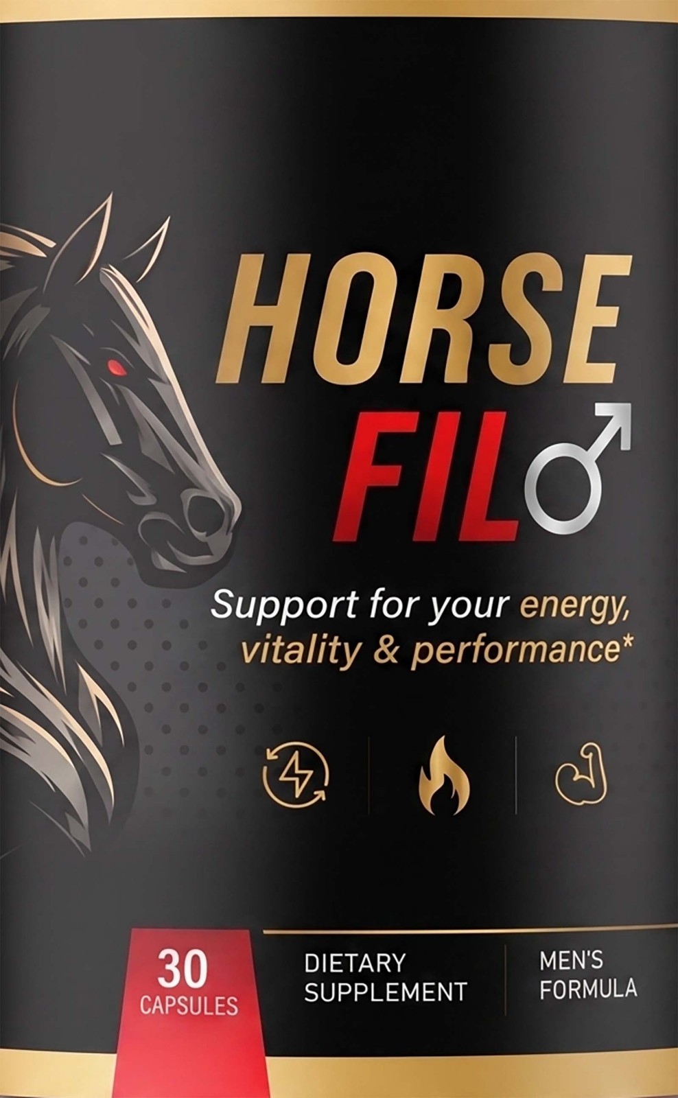 HorseFil Mens Health Support Dietary Supplement 30 Capsules Horse Fil Vitality HorseFil Mens Health Support Dietary Supplement 30 Capsules Horse Fil Vitality
