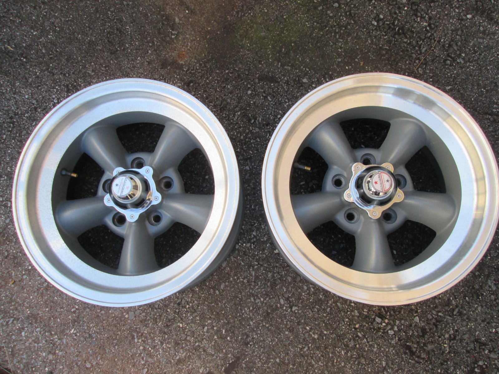 Two American Racing Tork Thrust Wheels 15X7 5X4-3/4 GM