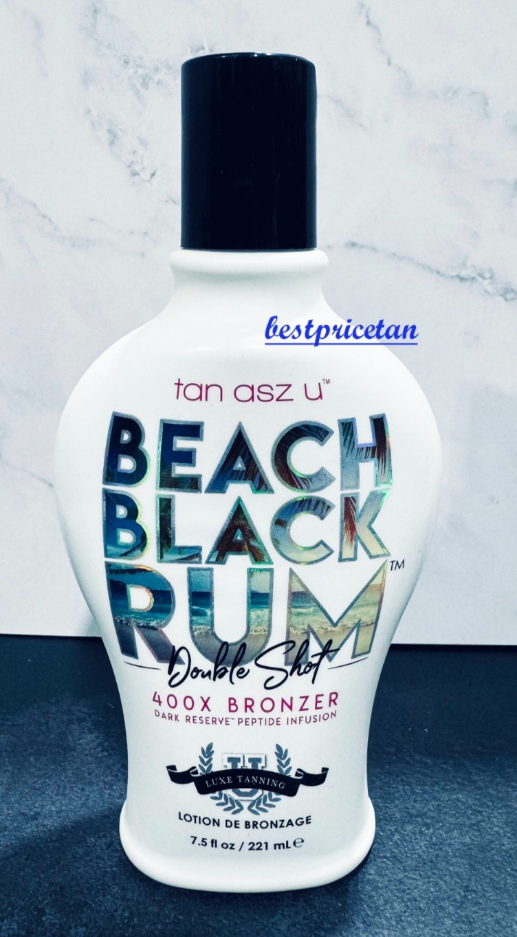Tan Asz U BEACH BLACK RUM Double Shot 400X Brown Sugar Tanning Bed Lotion 7.5oz Tan Asz U BEACH BLACK RUM Double Shot 400X Brown Sugar Tanning Bed Lotion 7.5oz