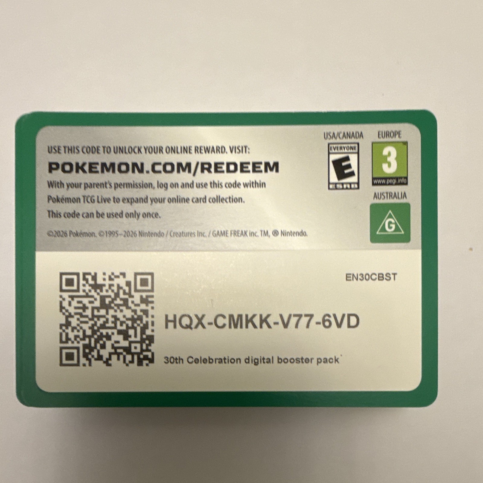 Pokemon TCG Live Code Cards x85+ Unused Booster Pack Codes Job Lot