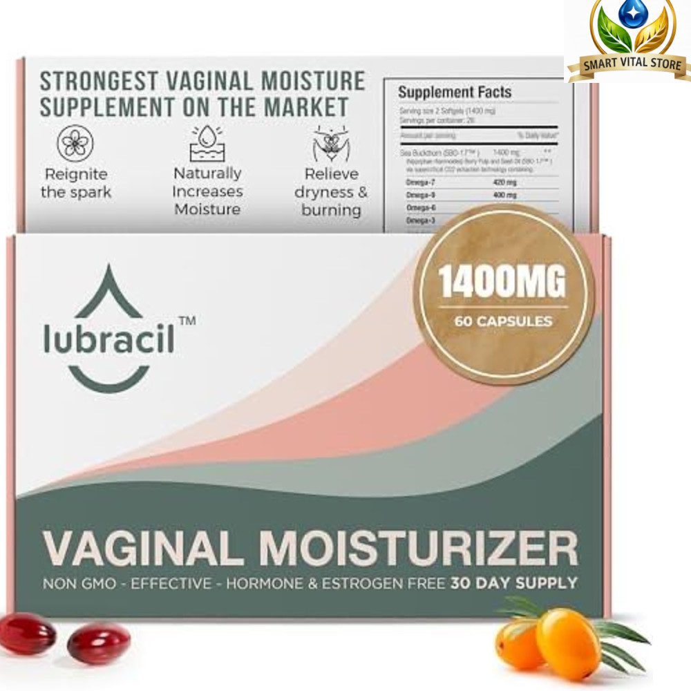 Lubracil Vaginal Moisturizer Pills – Sea Buckthorn, Omegas & Vitamins, 60 Capsul Lubracil Vaginal Moisturizer Pills – Sea Buckthorn, Omegas & Vitamins, 60 Capsul
