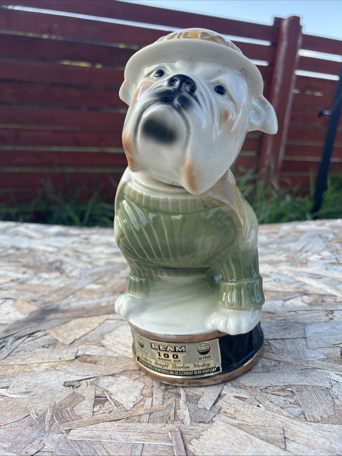 Vintage Jim Beam Bourbon Devil Dogs USMC Bulldog Dog Mascot 1979 Decanter Vintage Jim Beam Bourbon Devil Dogs USMC Bulldog Dog Mascot 1979 Decanter