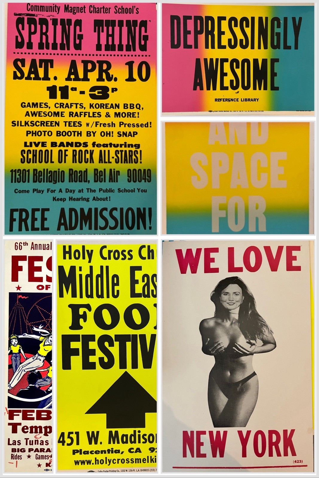 Large dealer lot approx. 100 vintage Colby Poster Co. posters, 90’s , 2000’s