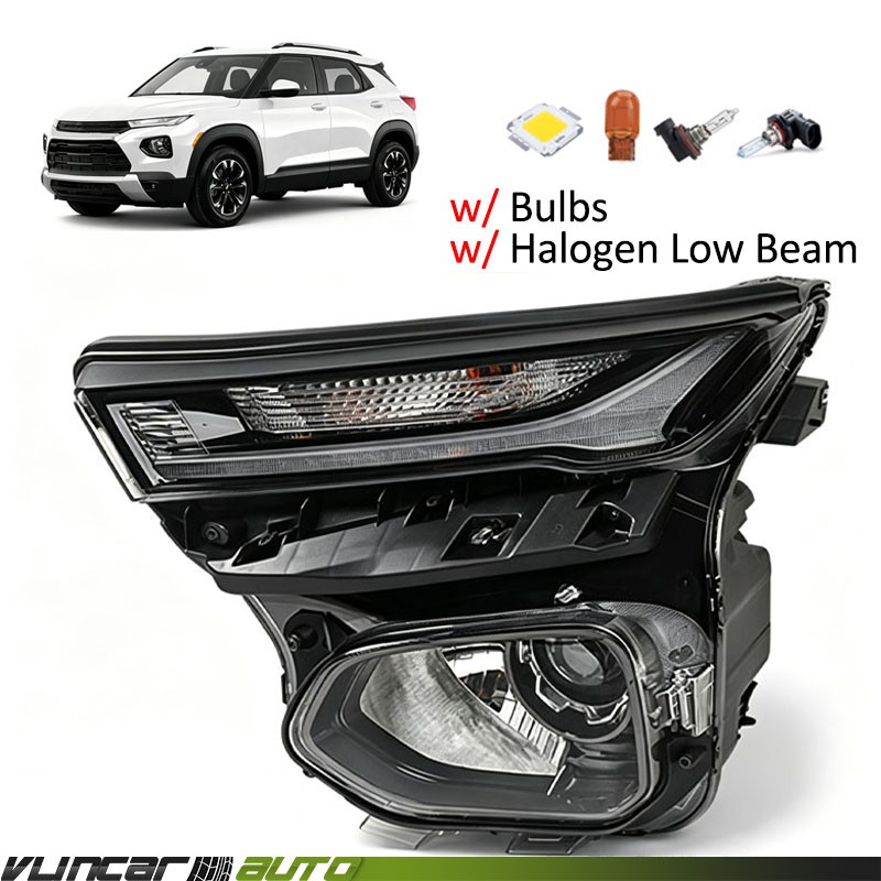 For Chevy Trailblazer 2021 2022 2023 Halogen Headlight w/ LED DRL Left Driver LH