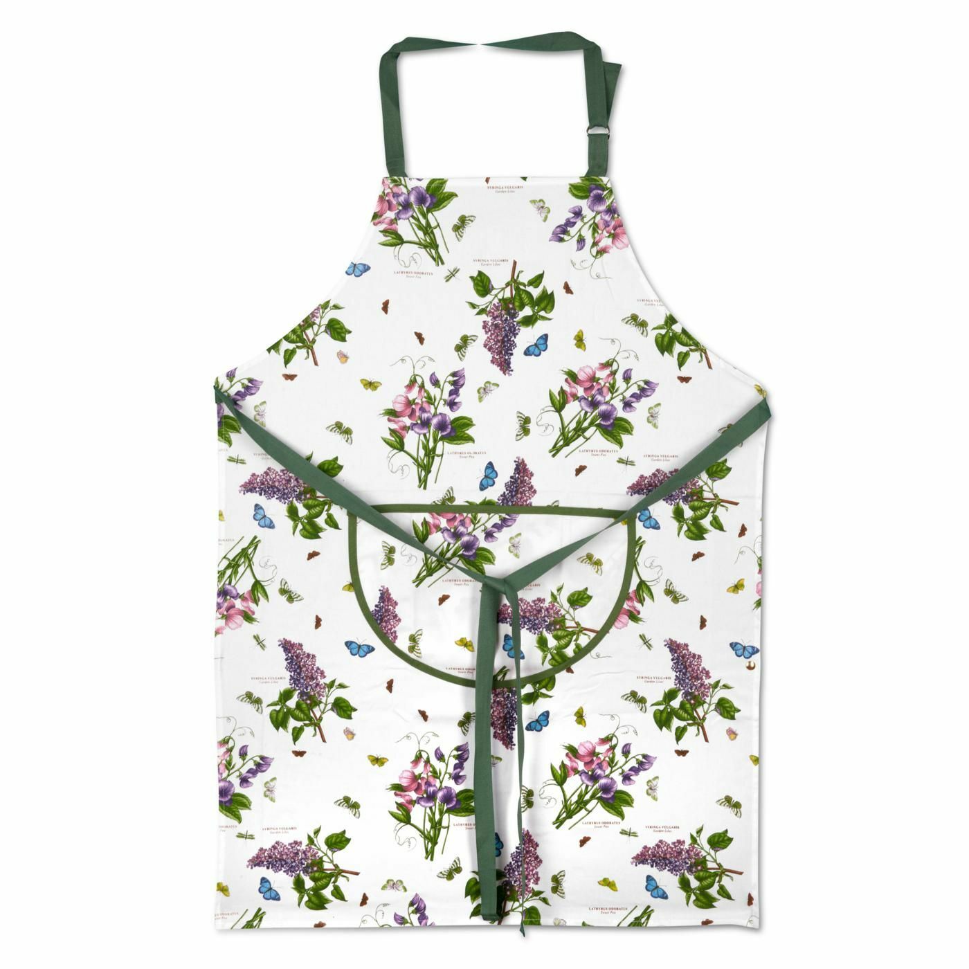 Pimpernel Botanic Garden 100% Cotton Apron - Floral Motifs (Lilac & Sweet Pea) Pimpernel Botanic Garden 100% Cotton Apron - Floral Motifs (Lilac & Sweet Pea)
