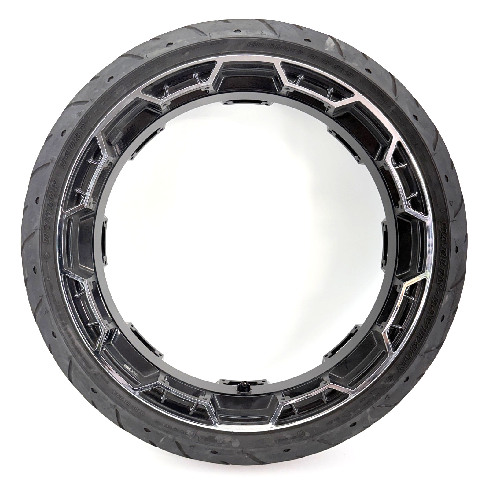 OEM 09-26 Harley CVO Touring Cast Laced 19x3.5 Front Wheel w/ Tire Take Off