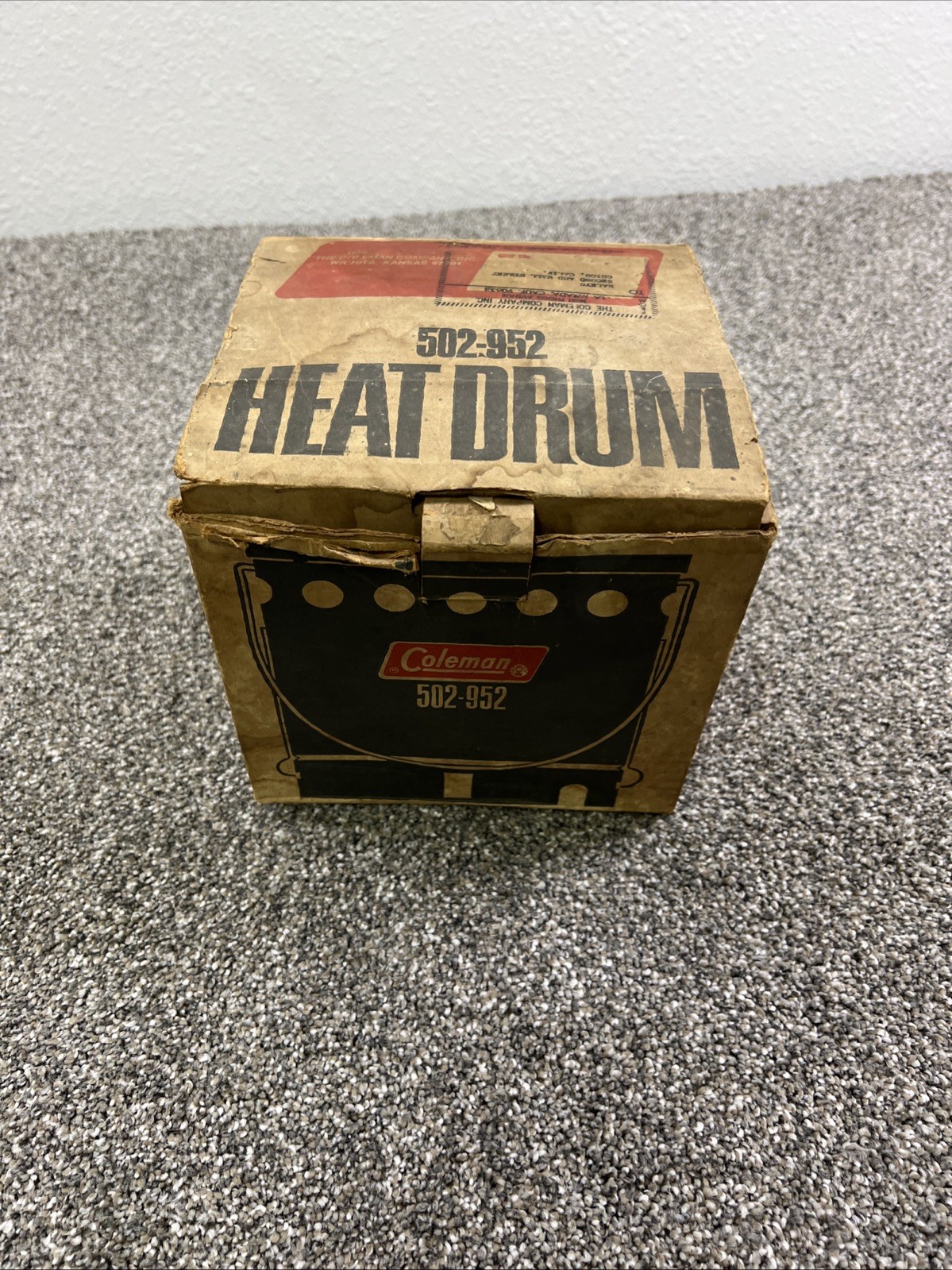 Vintage Coleman Heat Drum 502-952 Unused With Original Box