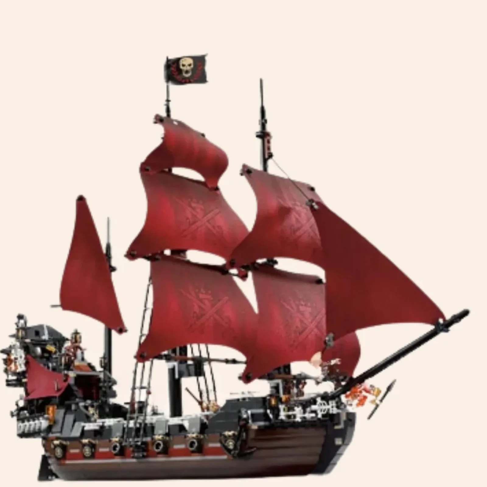 NEW Pirates Queen Anne\'s Revenge Ship Building Blocks Set 1097 pcs Caribbean