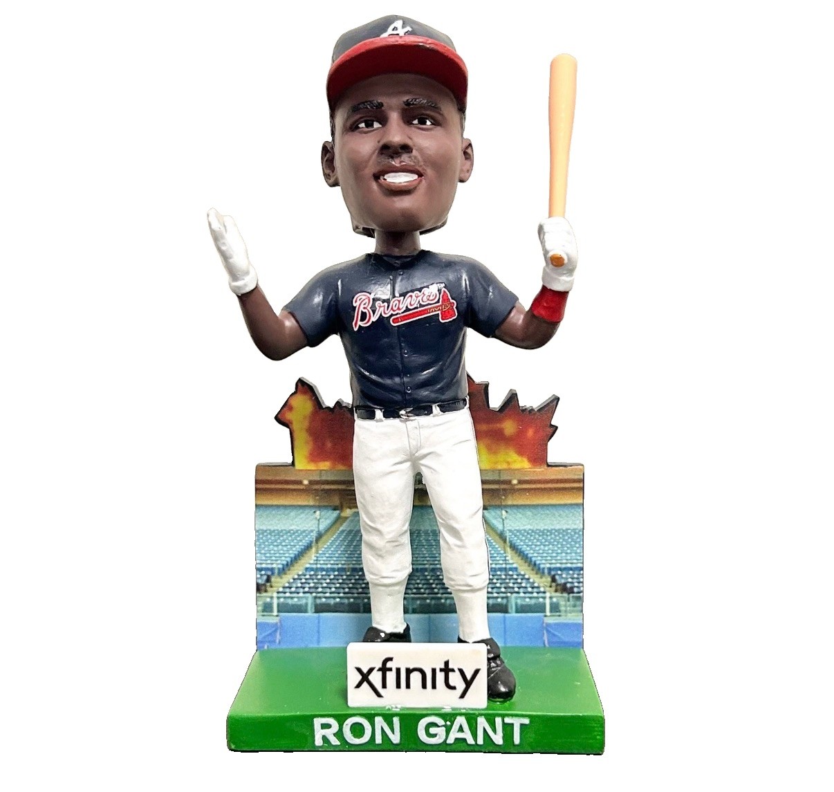 Ron Gant 1993 Press box Fire Bobblehead Atlanta Braves Bobblehead SGA