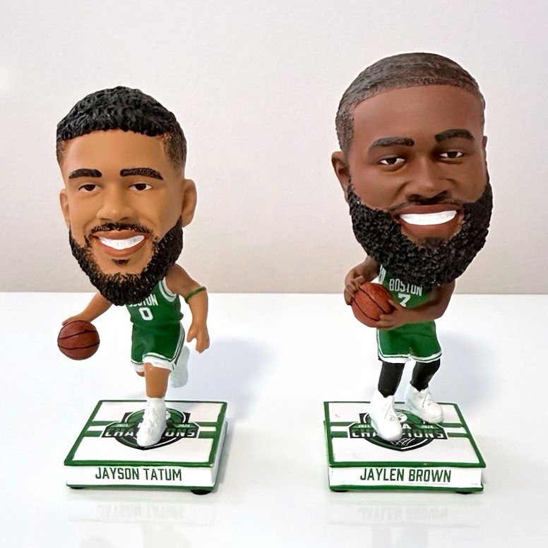 FOCO Boston Celtics Jayson Tatum & Jaylen Brown Legends of the Court Bobbleheads