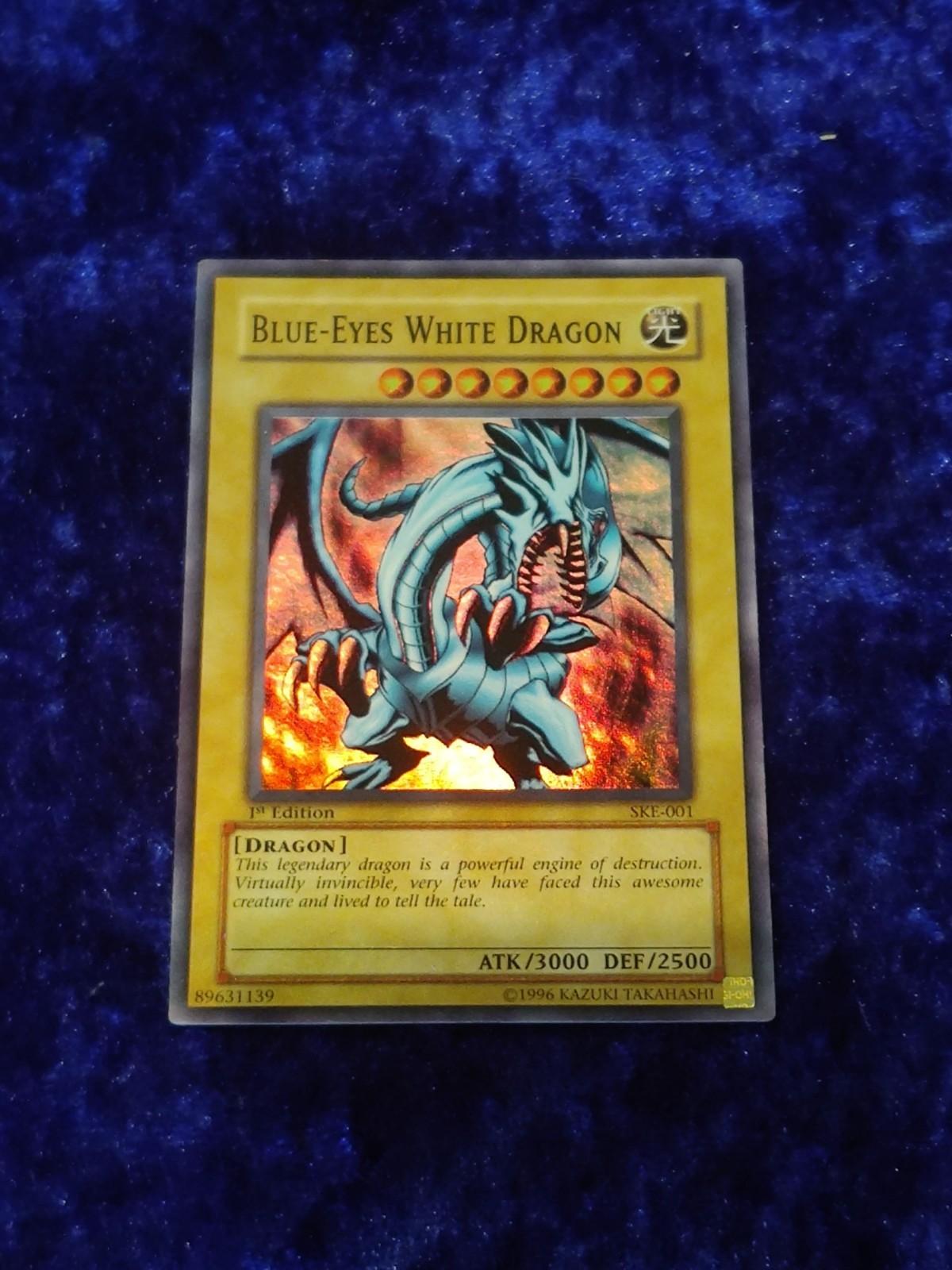 SKE-001 - 1st Edition - Blue-Eyes White Dragon - VLP - Yu-Gi-Oh Card - Vintage SKE-001 - 1st Edition - Blue-Eyes White Dragon - VLP - Yu-Gi-Oh Card - Vintage