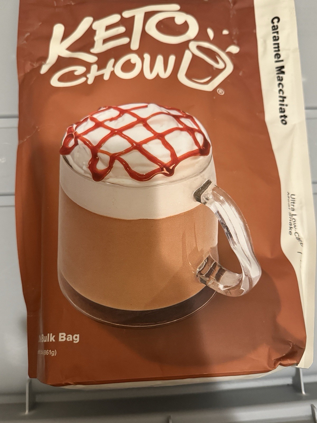 KETO CHOW Caramel Macchiato - Sealed Bag 21 Servings 12/2028