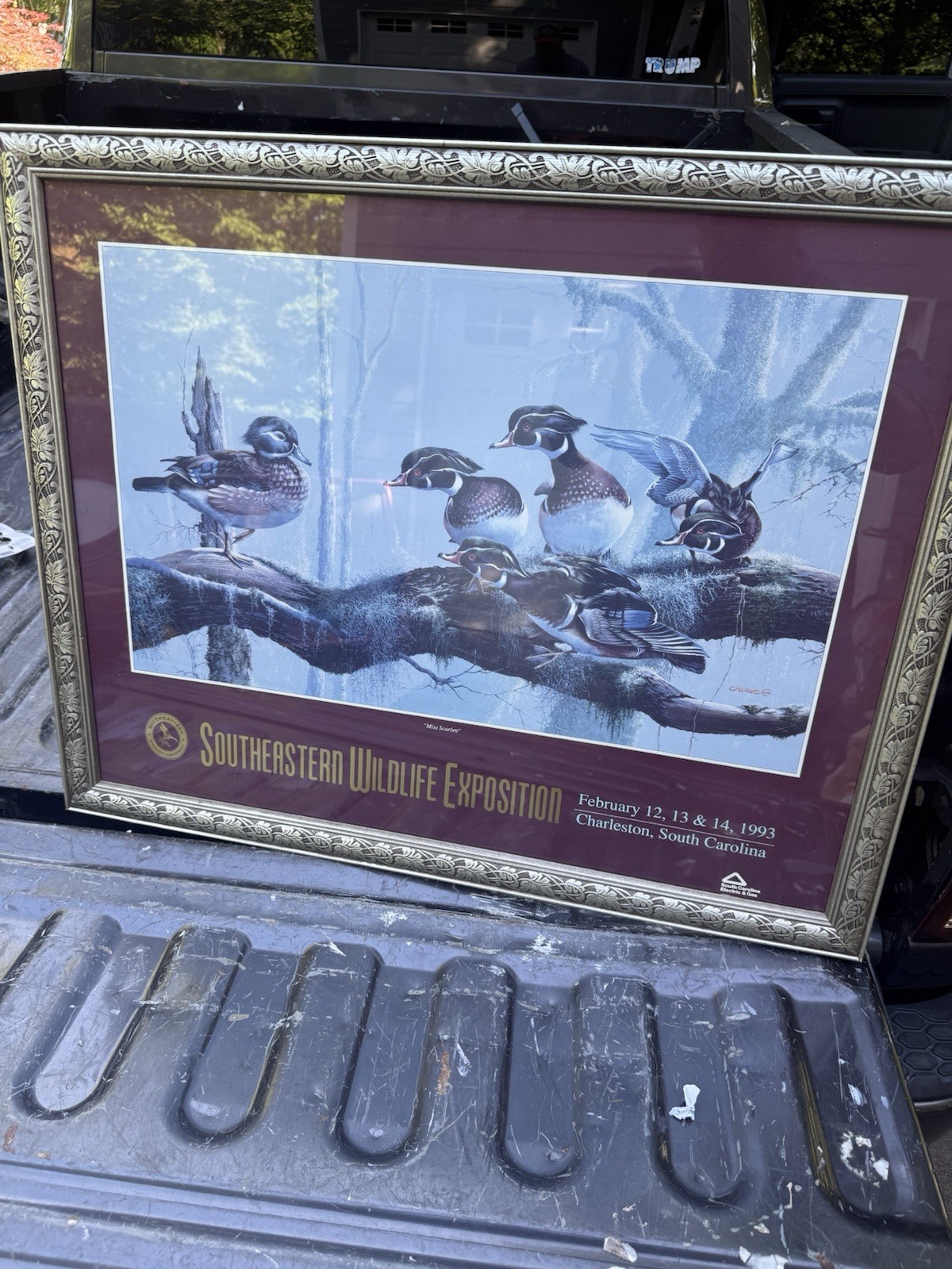 Southeastern Wildlife Exposition 1993 Wood Ducks Miss Scarlett Very Nice Piece Southeastern Wildlife Exposition 1993 Wood Ducks Miss Scarlett Very Nice Piece