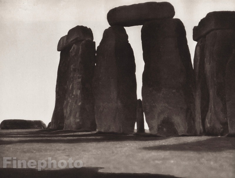 1926 Vintage UK England STONEHENGE SALISBURY Prehistoric Rocks Photo E.O. HOPPE