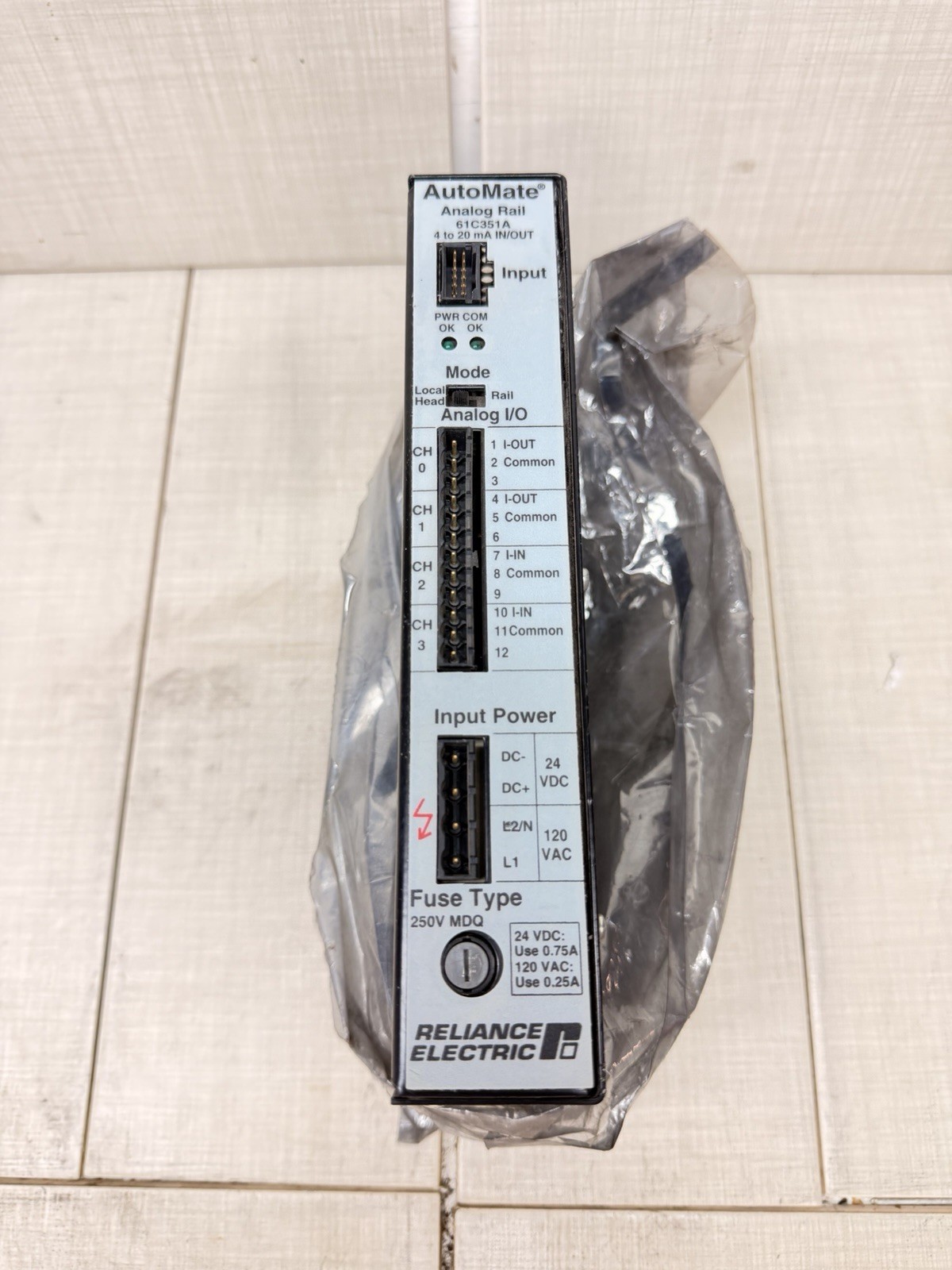 RELIANCE ELECTRIC 61C351A 86429-74RA ANALOG RAIL RELIANCE ELECTRIC 61C351A 86429-74RA ANALOG RAIL