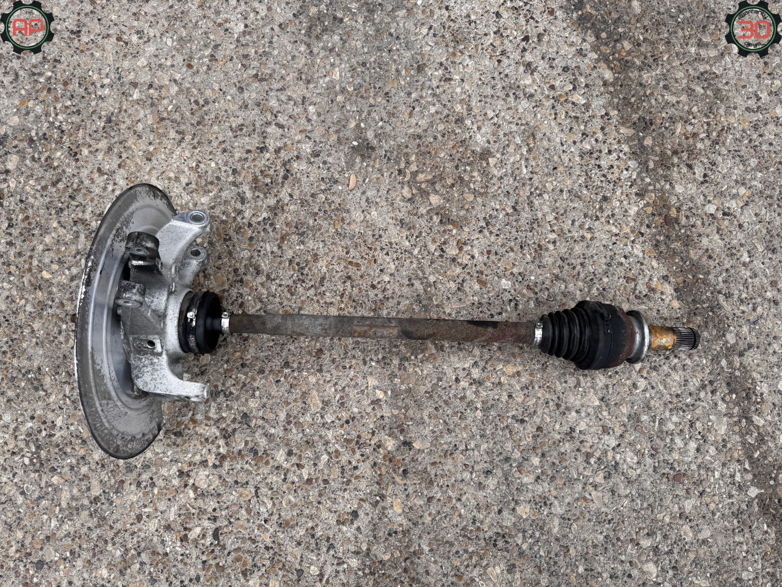 10-15 JAGUAR XF XJ XKR 5.0L SUPERCHARGED REAR RIGHT SPINDLE DRIVE AXLE ASSY OEM
