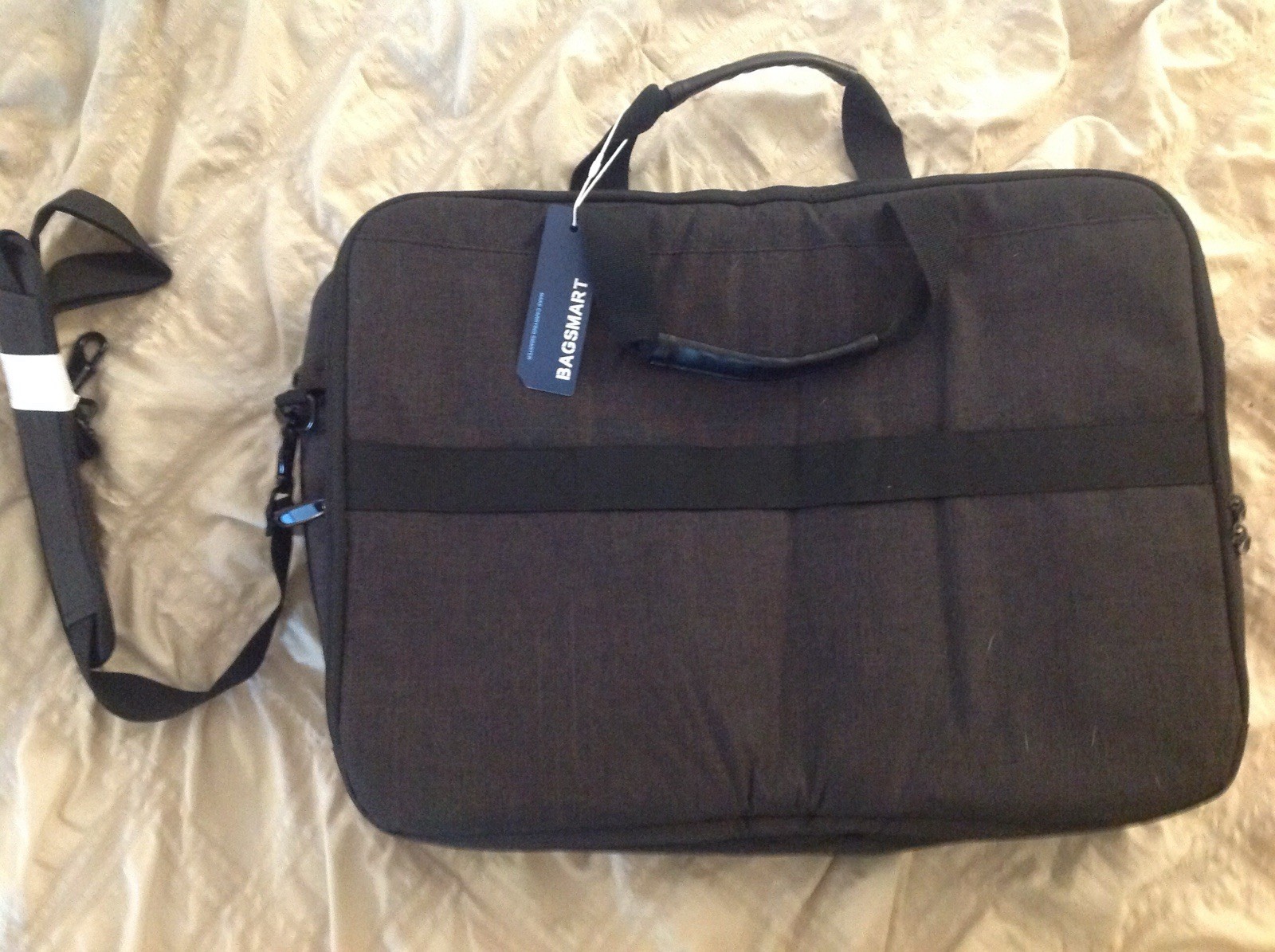 BAGSMART Digi Smart Laptop Messenger Bag | Black | Expandable | 19” |