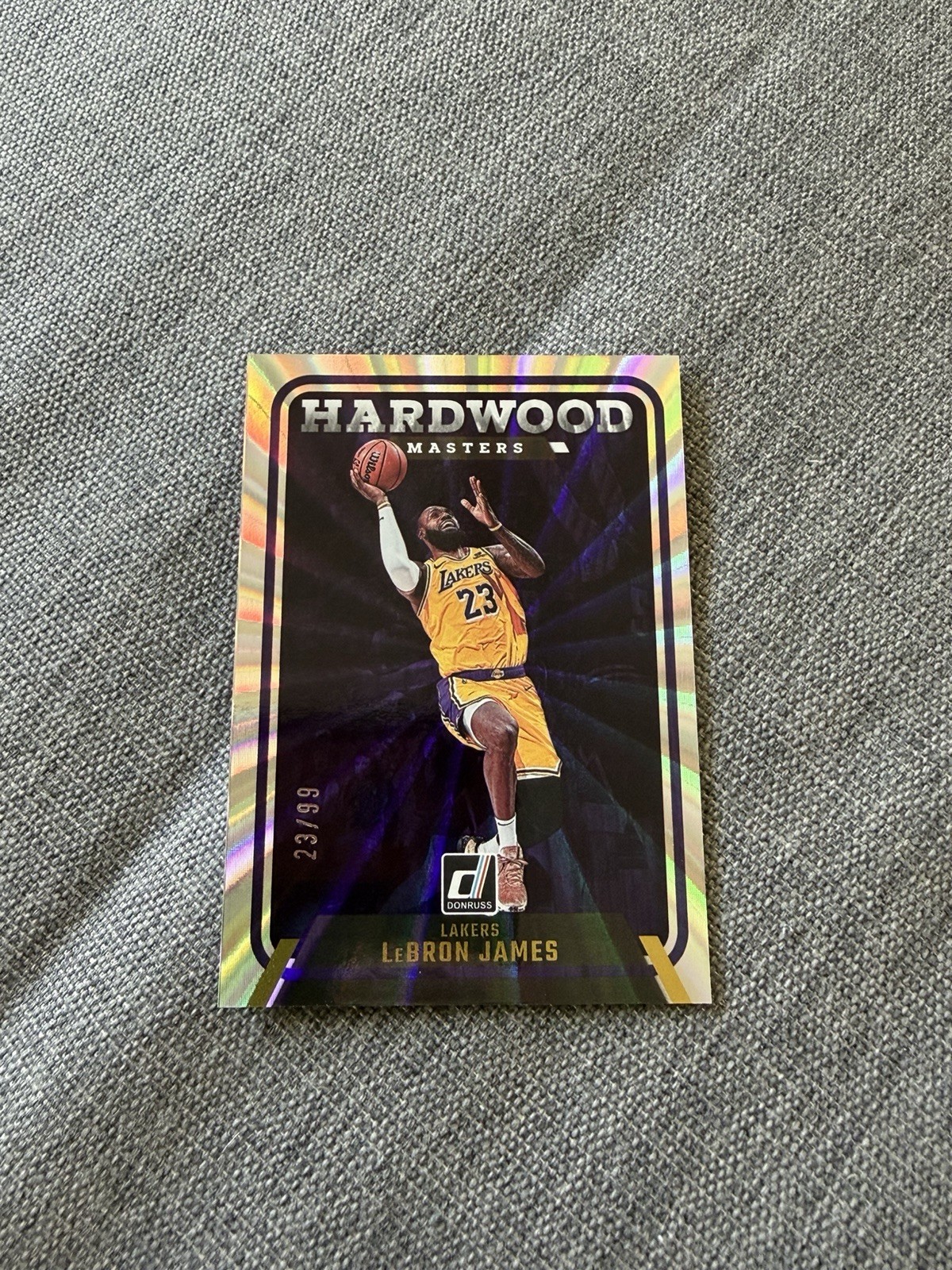 2024-25 Panini Donruss LeBron James Silver Numbered 23/99 JERSEY MATCH RARE 2024-25 Panini Donruss LeBron James Silver Numbered 23/99 JERSEY MATCH RARE