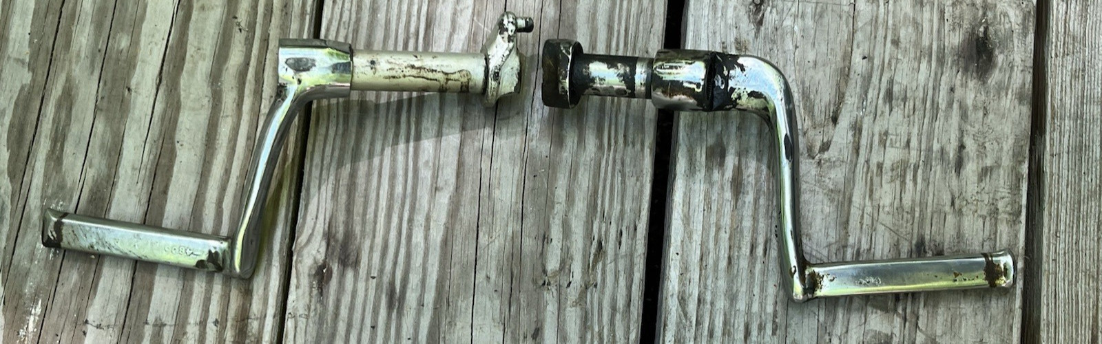1957 bsa a 10 pre unit front foot pegs pair